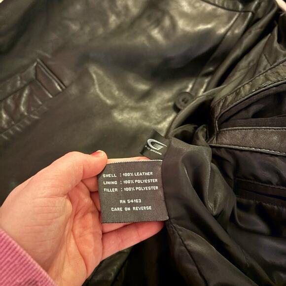 Men's Kenneth Cole Reaction 100% Leather Jacket XL - Picture 8 of 10